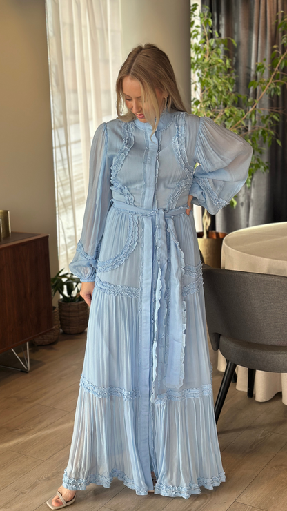 VIOLETTA MAXI DRESS LIGHT BLUE