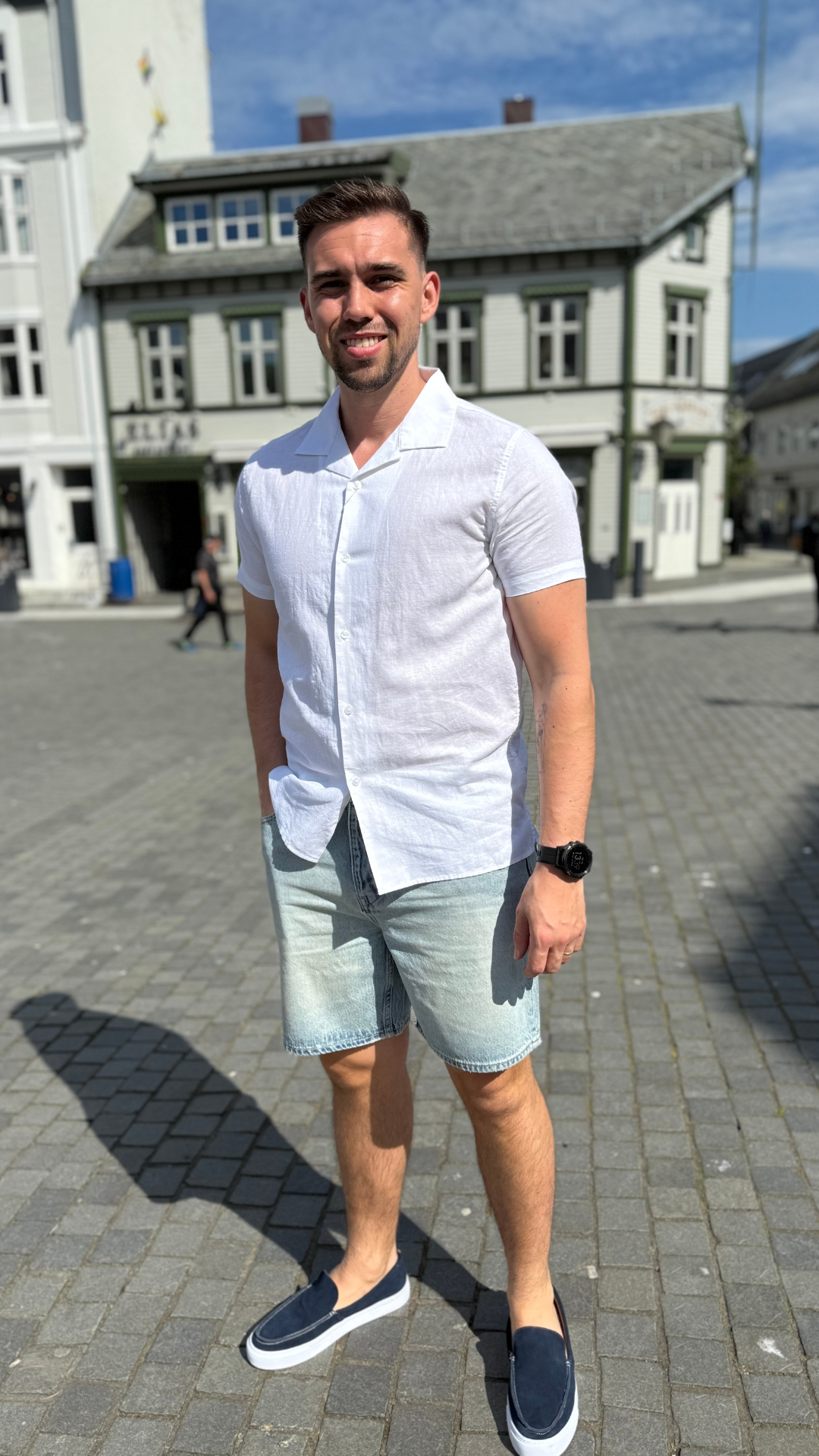 BEACH SHIRT SOLID MARSHMALLOW