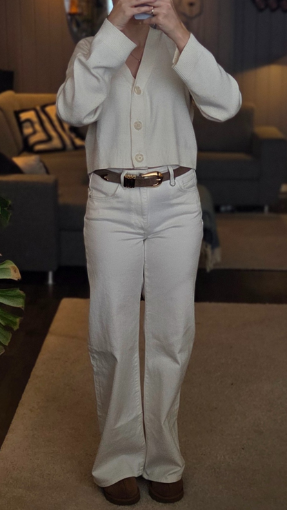 EVA WIDE JEANS WHITE