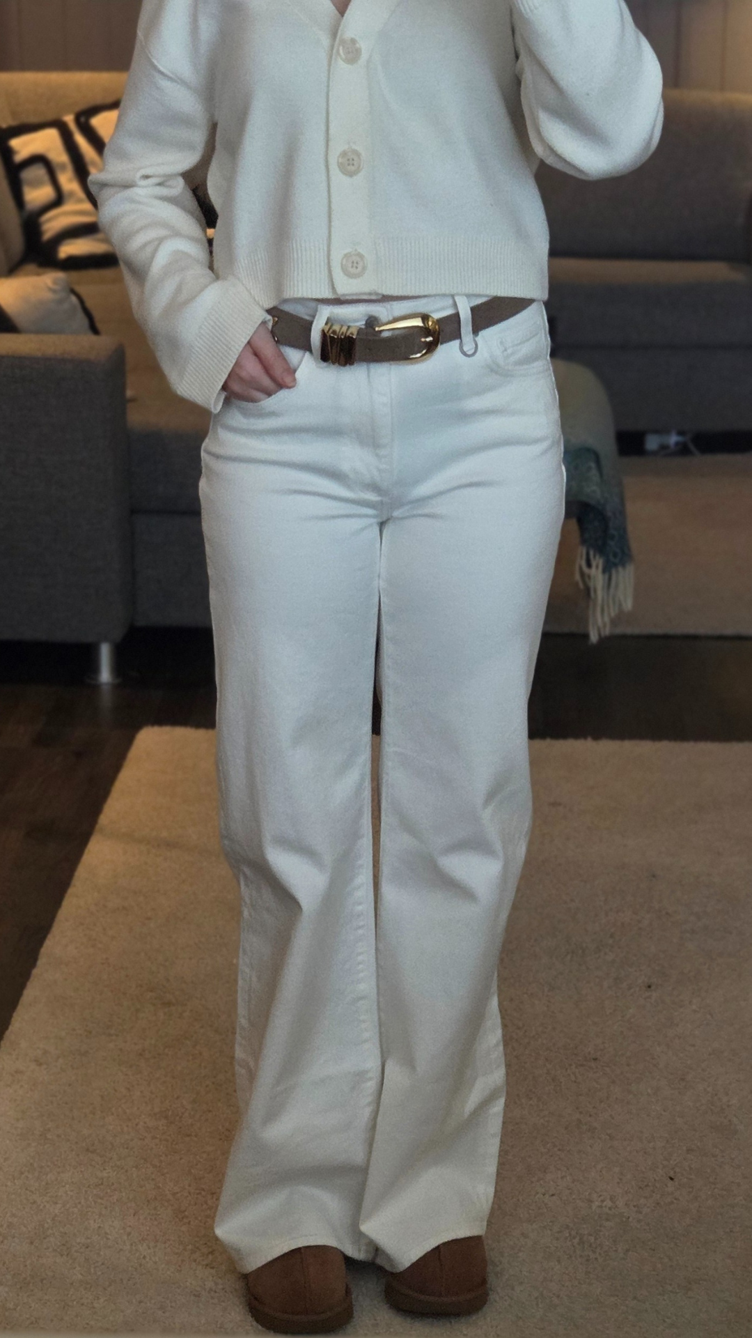 EVA WIDE JEANS WHITE