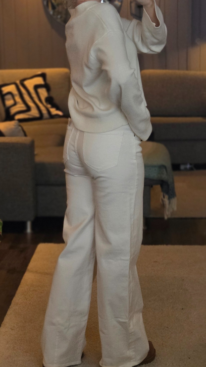 EVA WIDE JEANS WHITE