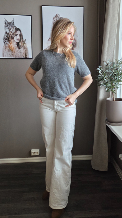 MONROE 24 KNITTED T-SHIRT ANTRACITE