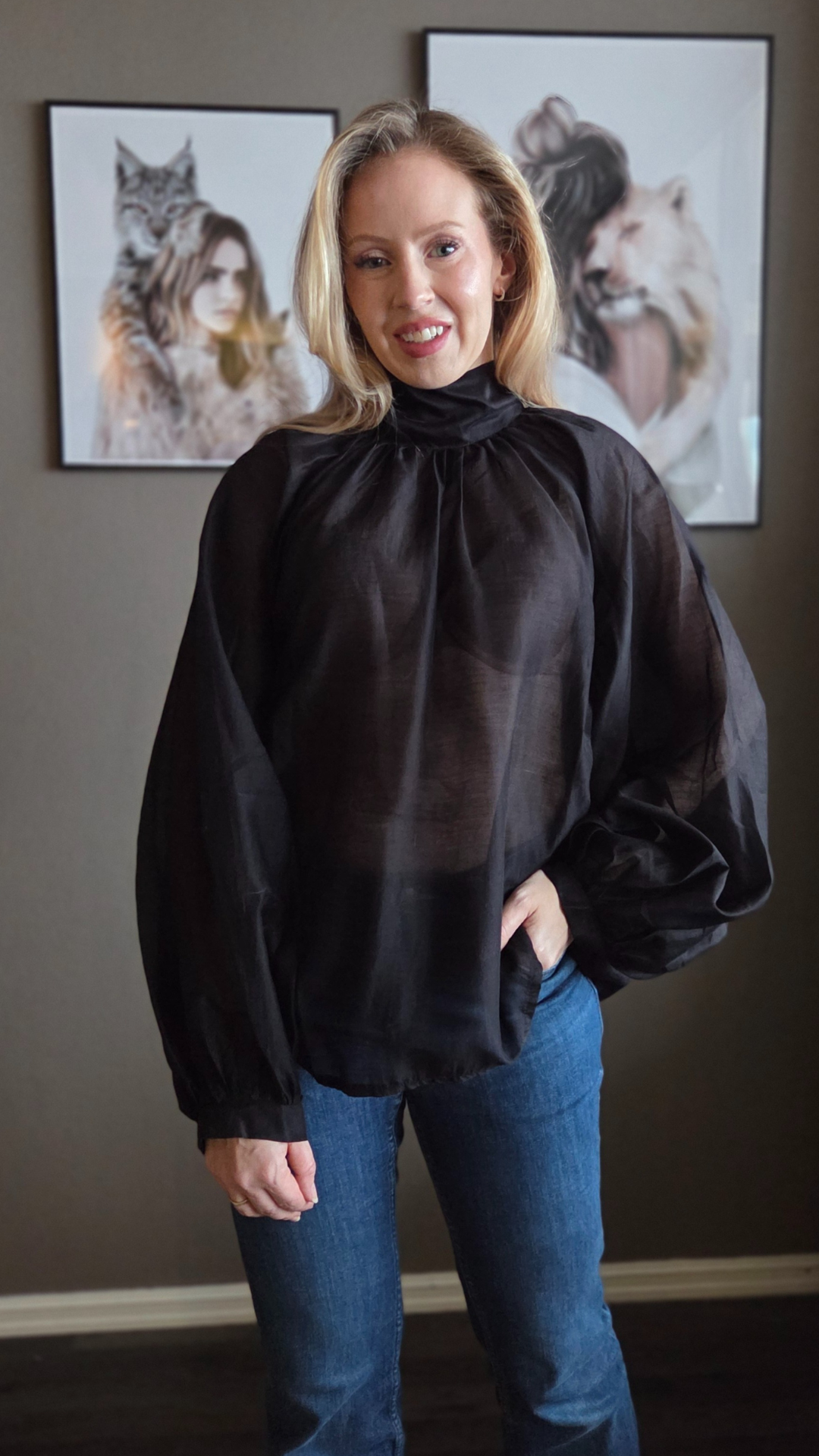 LORIS BLOUSE BLACK