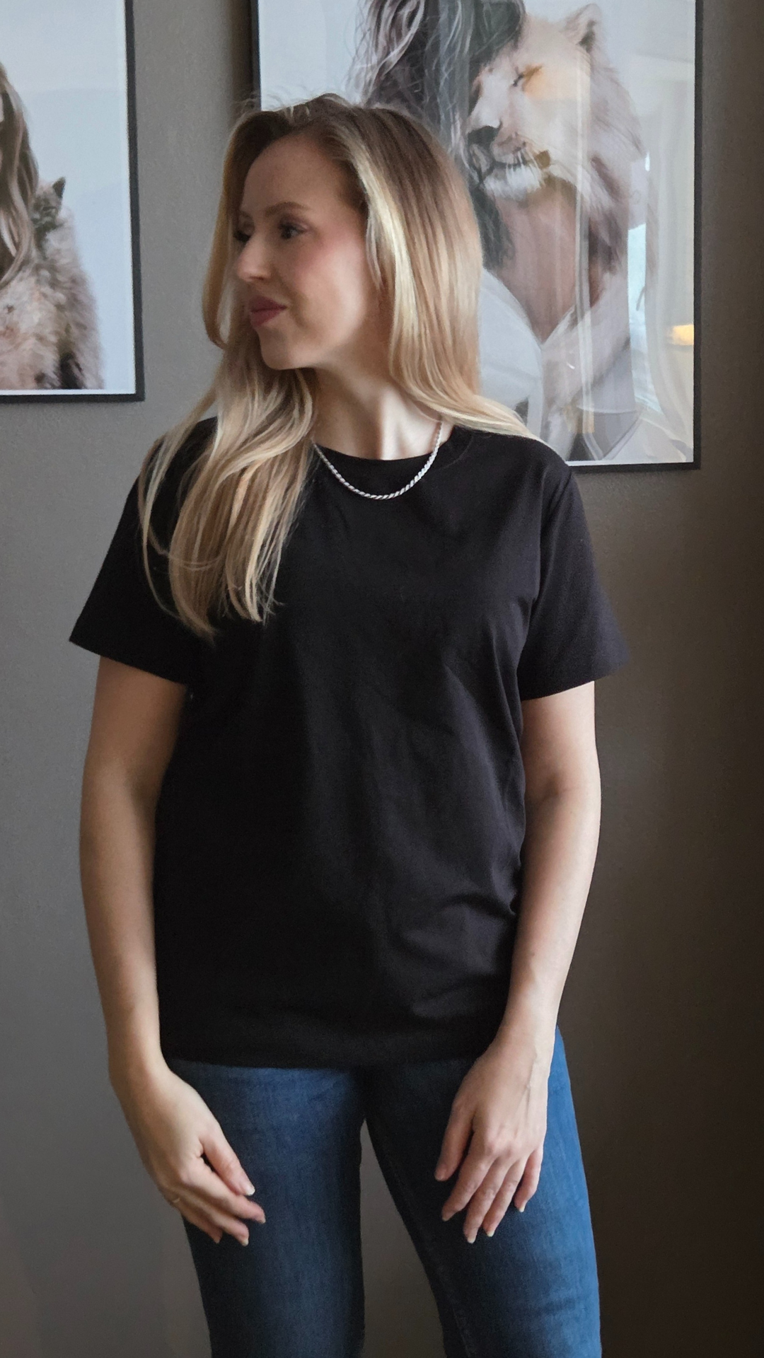 JENNA COTTON TEE BLACK