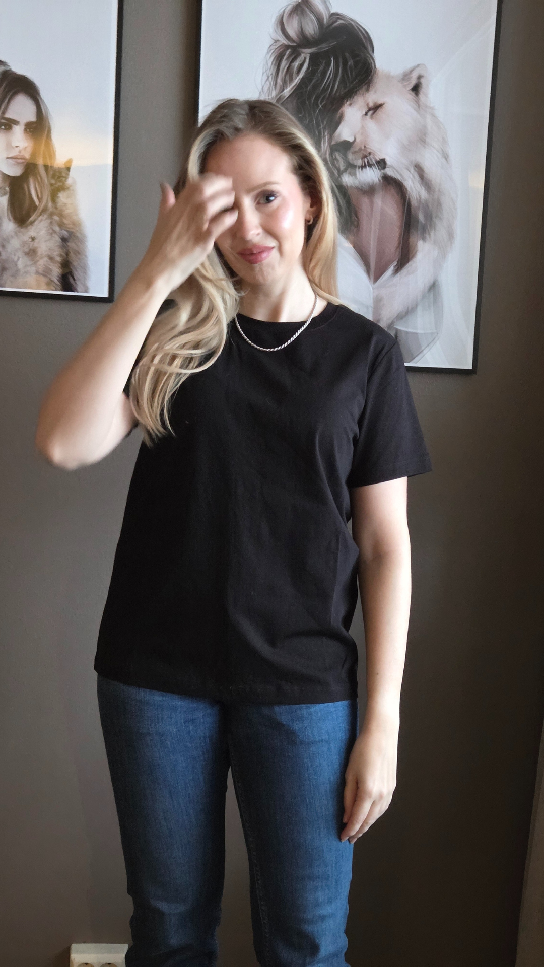 JENNA COTTON TEE BLACK