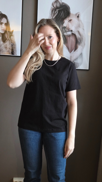 JENNA COTTON TEE BLACK