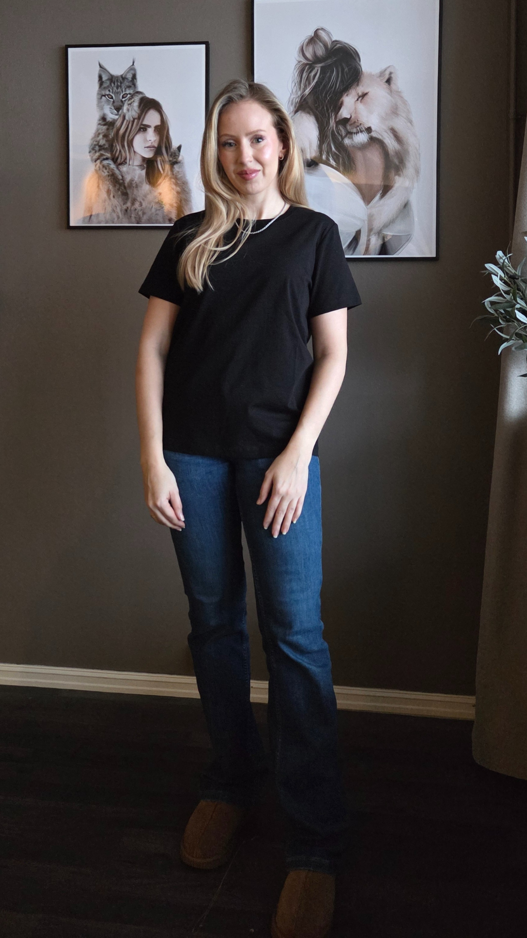 JENNA COTTON TEE BLACK