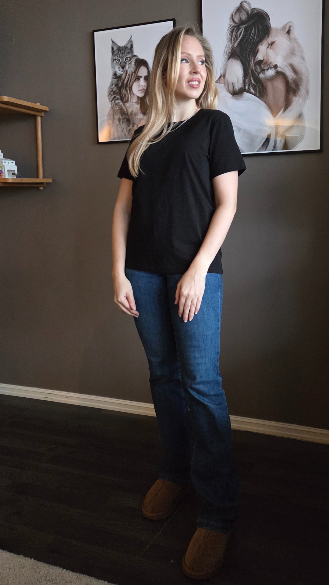 JENNA COTTON TEE BLACK