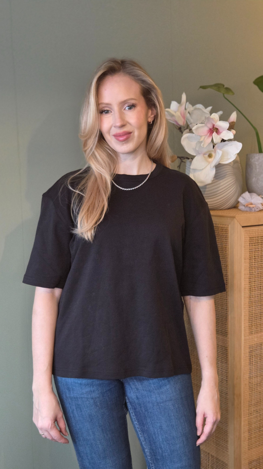 LUCY COTTON T-SHIRT BLACK