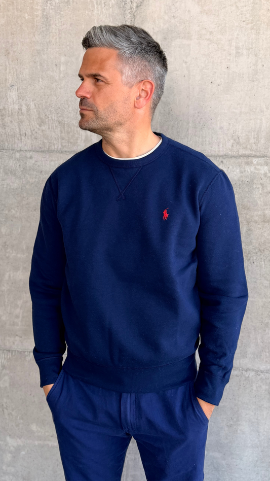 RL FLEECE LONG SLEEVE CRUISE NAVY