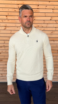 LONG SLEEVE HALF ZIP PULLOVER ANDOVER CREAM