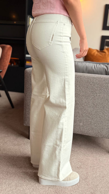 EVA WIDE JEANS WHITE