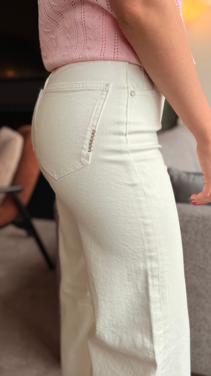 EVA WIDE JEANS WHITE