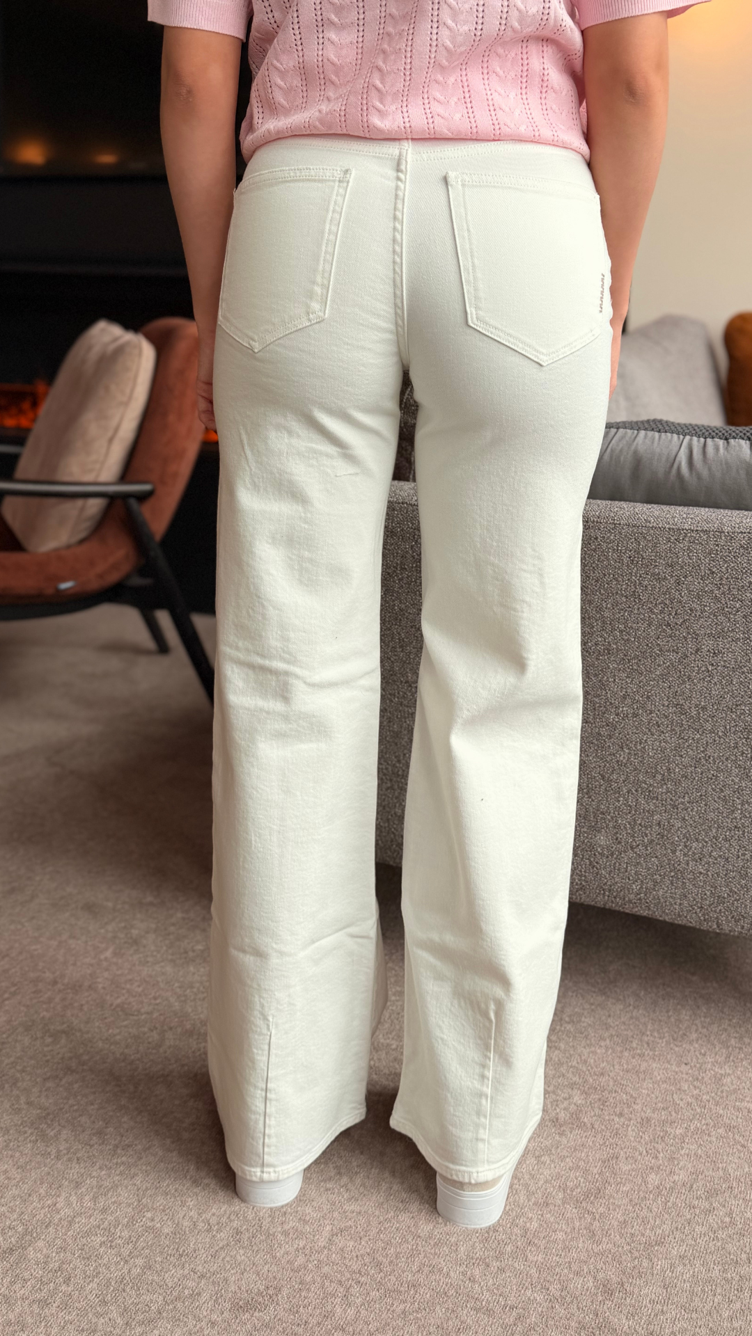 EVA WIDE JEANS WHITE