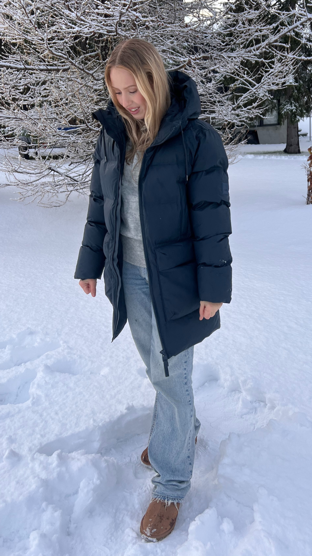 ALTA LONG PUFFER CARGO JACKET W3T4 NAVY