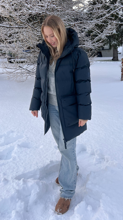 ALTA LONG PUFFER CARGO JACKET W3T4 NAVY