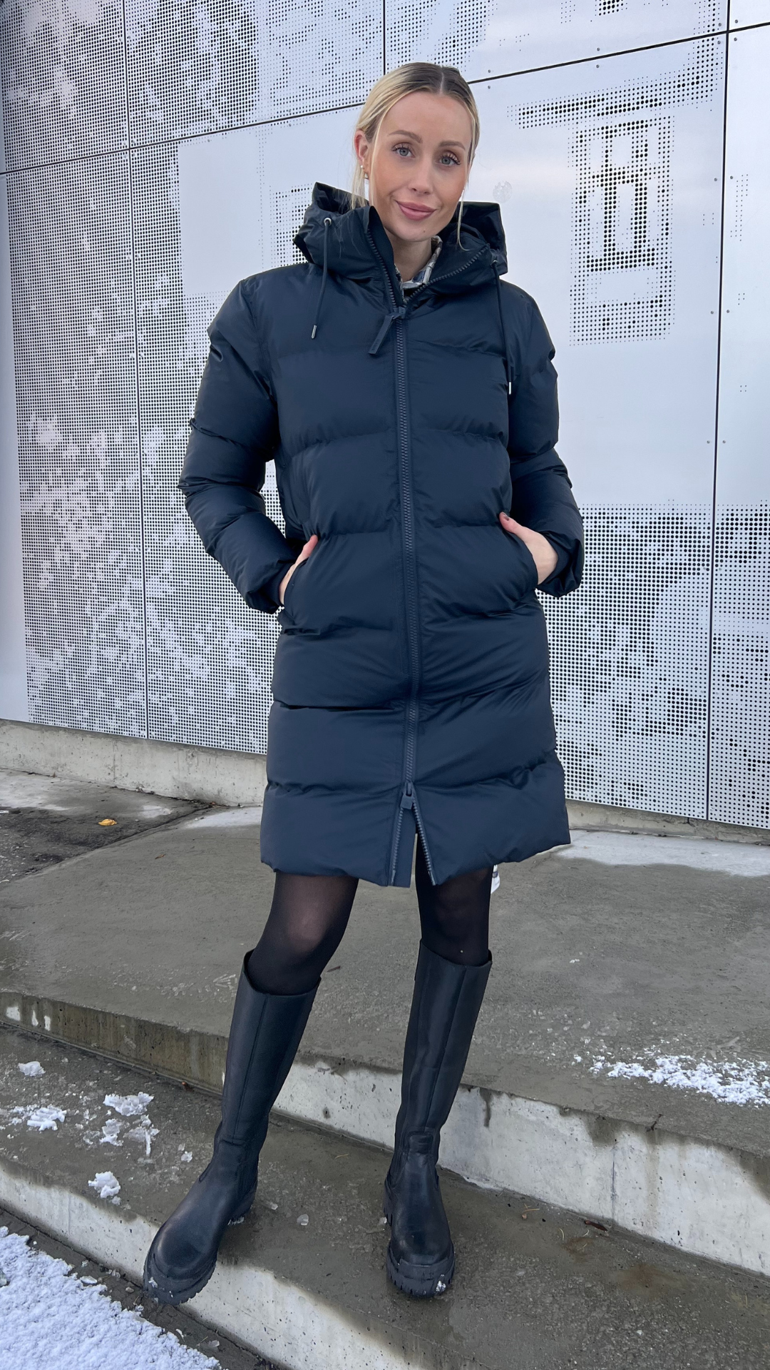 ALTA LONGER PUFFER JACKET W3T4 NAVY