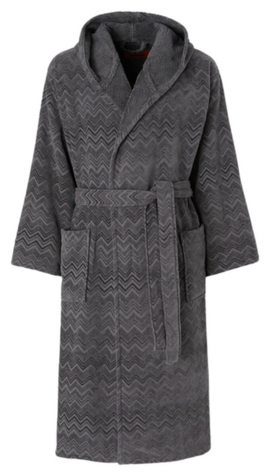 CHALK 86 HOODED BATHROBE  ANTHRACITE GREY