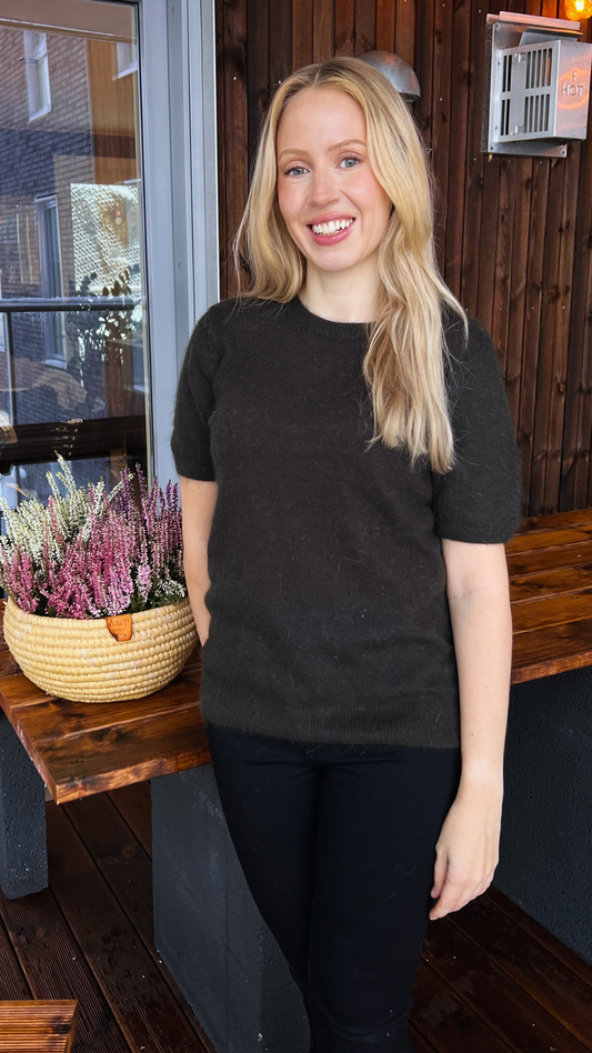 MONROE 24 KNITTED T-SHIRT BROWN