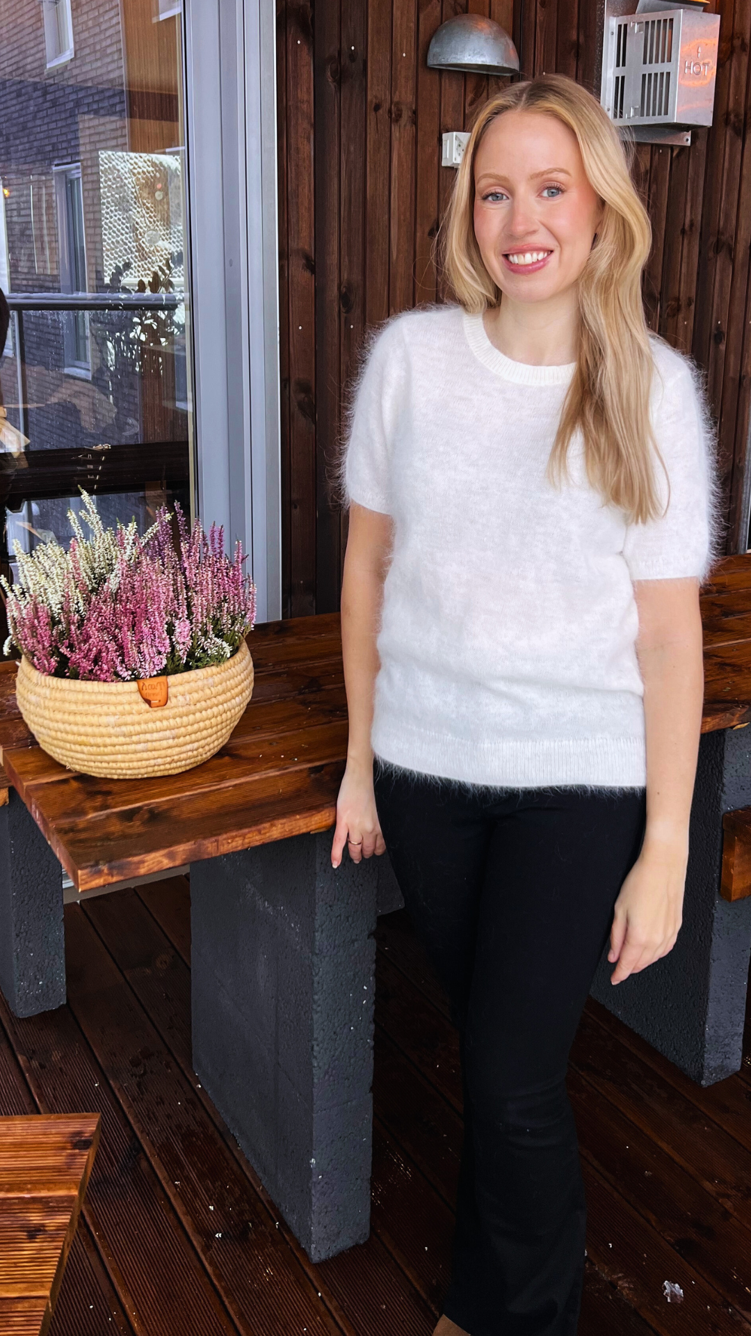 MONROE 24 KNITTED T-SHIRT CREME