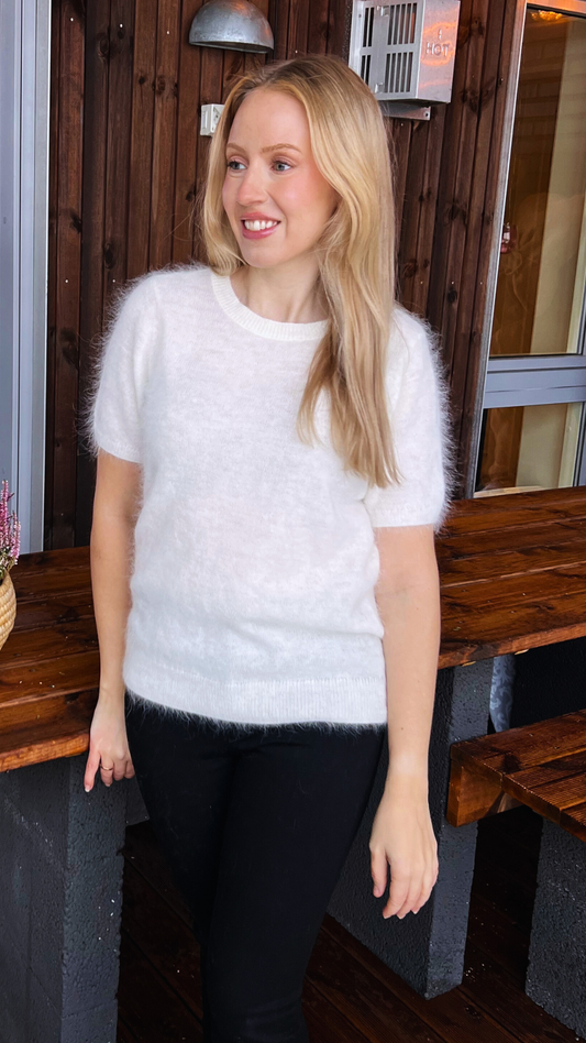 MONROE 24 KNITTED T-SHIRT CREME