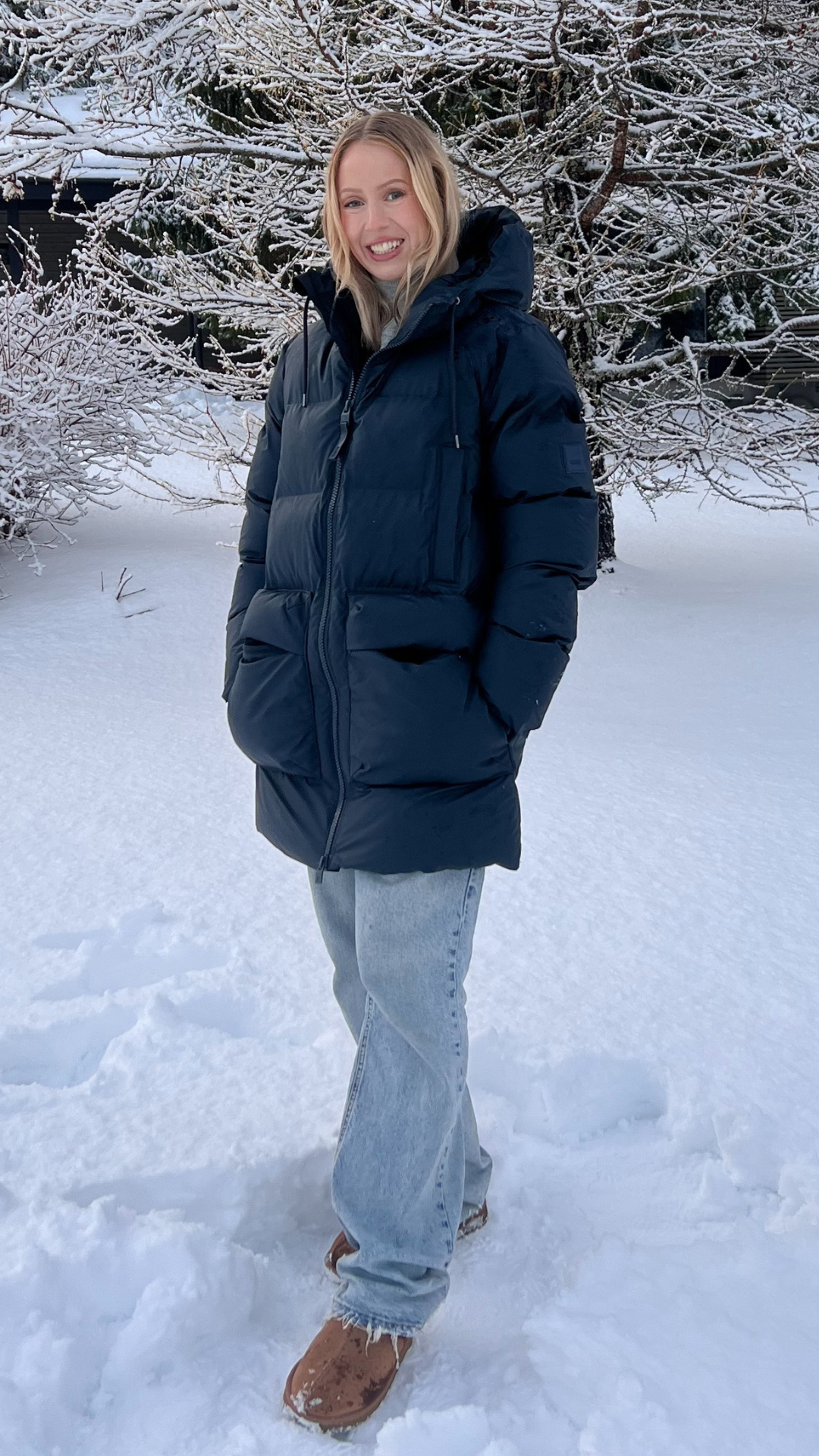 ALTA LONG PUFFER CARGO JACKET W3T4 NAVY