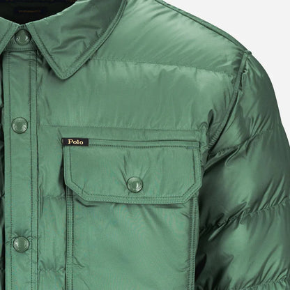 INSULATED SHIRT JACKET WASHED FOREST