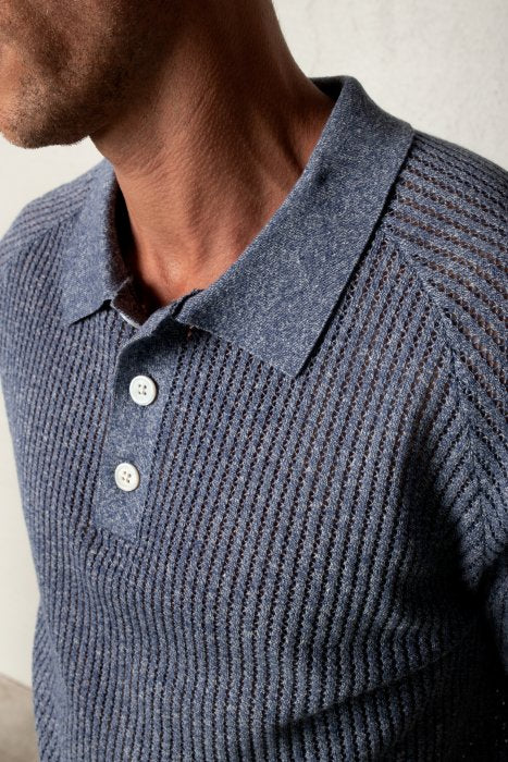 RICARDO KNIT POLO CORONET BLUE