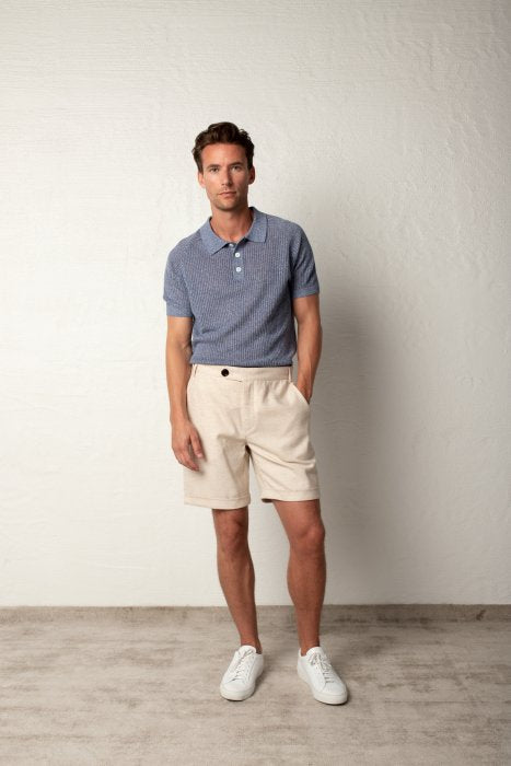 RICARDO KNIT POLO CORONET BLUE