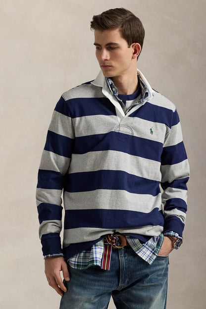 CLASSIC FIT LONG SLEEVE GREY BLUE