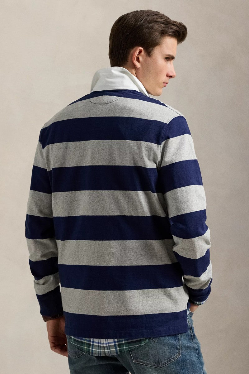 CLASSIC FIT LONG SLEEVE GREY BLUE