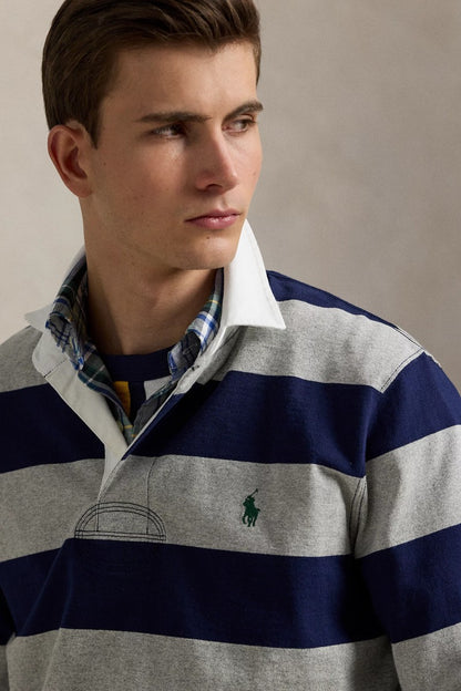 CLASSIC FIT LONG SLEEVE GREY BLUE
