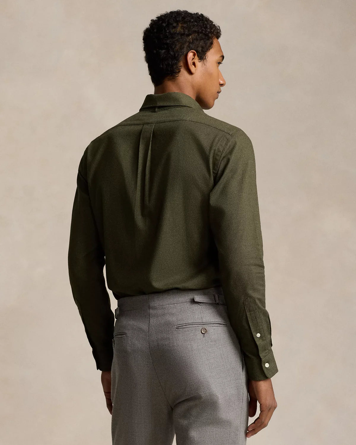 CUSTOM FIT PERFORMANCE TWILL SHIRT ESTATE OLIVE
