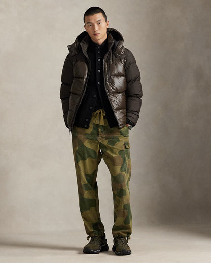 GORHAM TWO-TONE DOWN JACKET ANTIQUE BROWN