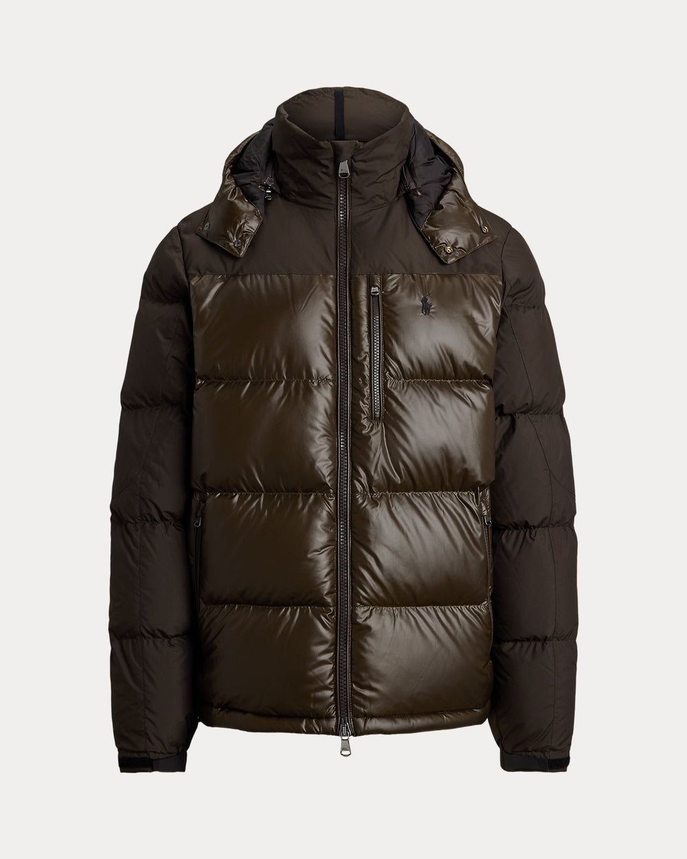 GORHAM TWO-TONE DOWN JACKET ANTIQUE BROWN