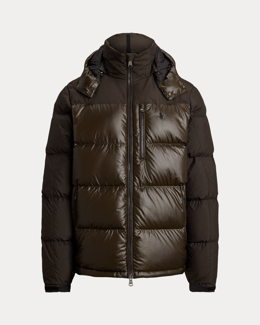 GORHAM TWO-TONE DOWN JACKET ANTIQUE BROWN