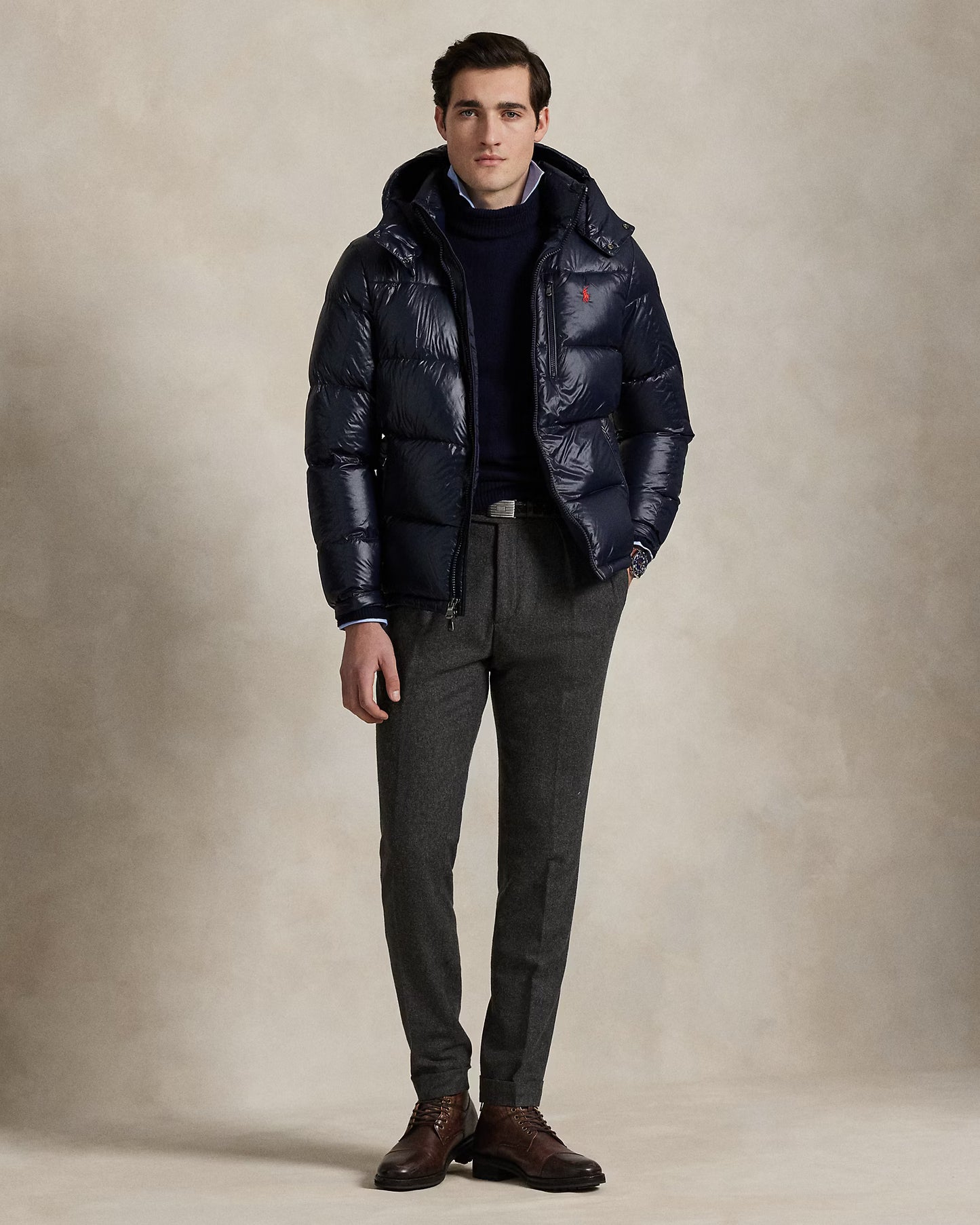 GORHAM DOWN JACKET SHINY NAVY