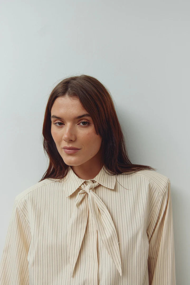 MYRA SHIRT DONNIE CREAM STRIPE