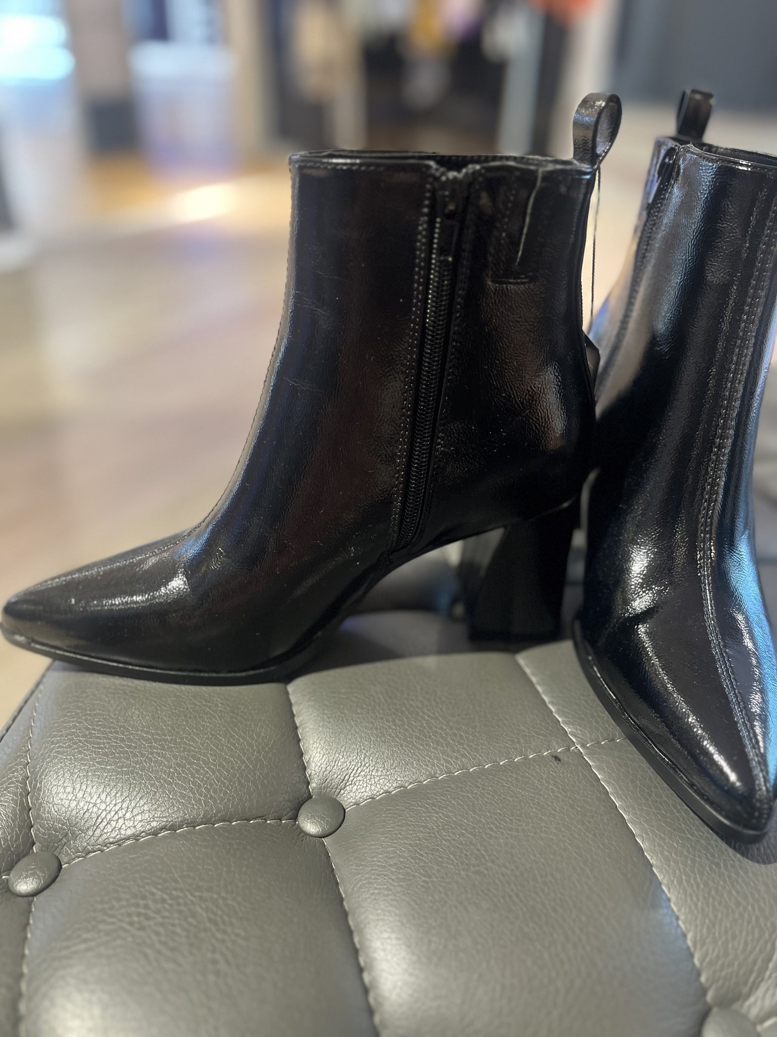 BLAZE -1 PATENT PU BOOT SORT