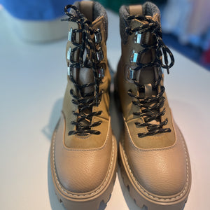 BETTY-2 LACE BOOT PU BEIGE