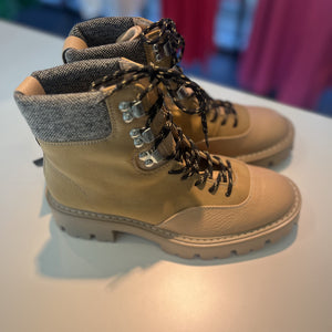 BETTY-2 LACE BOOT PU BEIGE