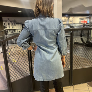 FELICA DENIM KJOLE LYS BLÅ