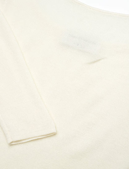 KATHRIN FINE KNIT PULLOVER ALABASTER