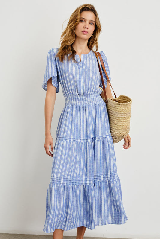 CANNES DRESS LAKE VIEW STRIPE