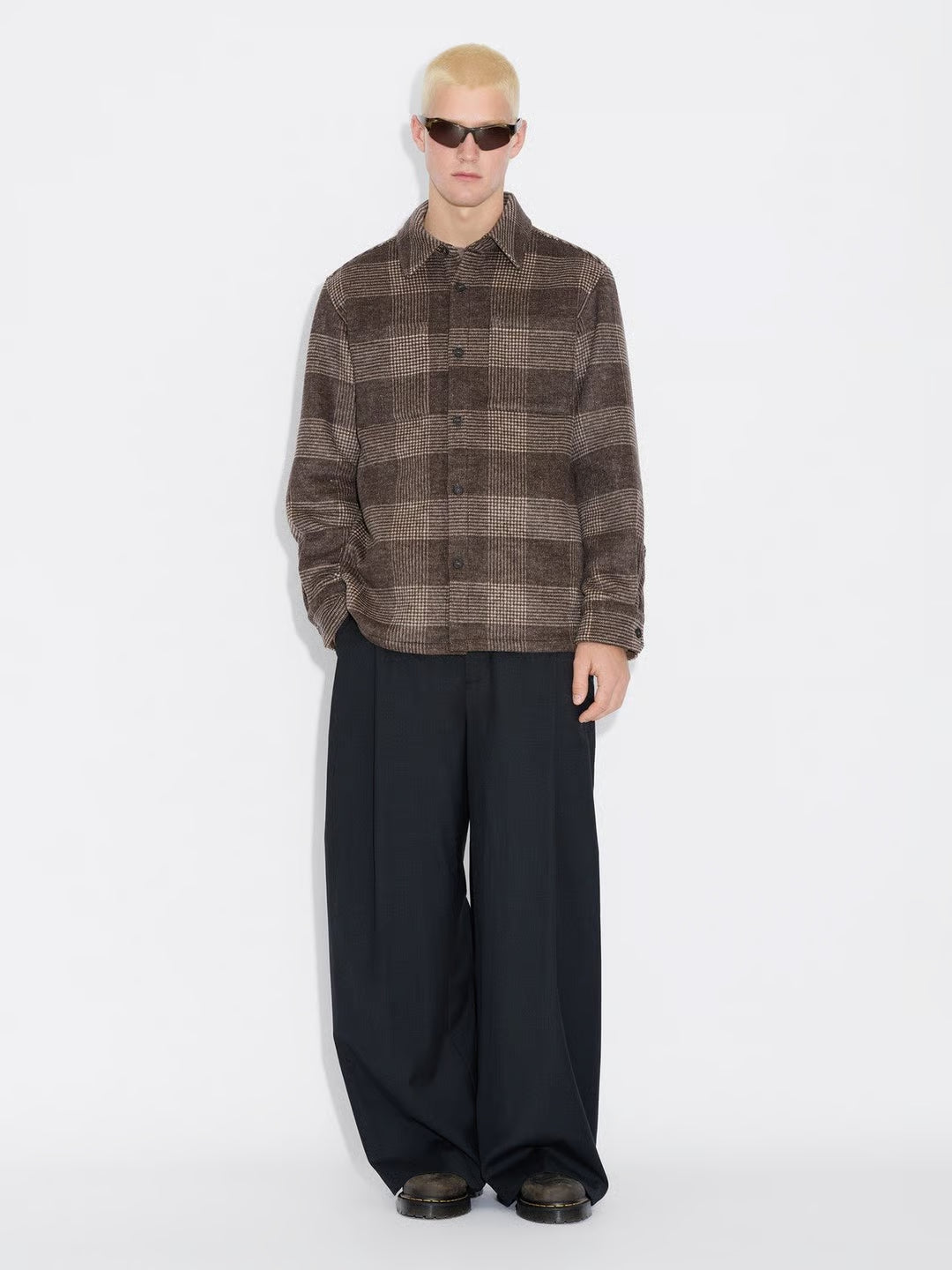 MILDEW FLANNEL OVERSHIRT BROWN CHECK