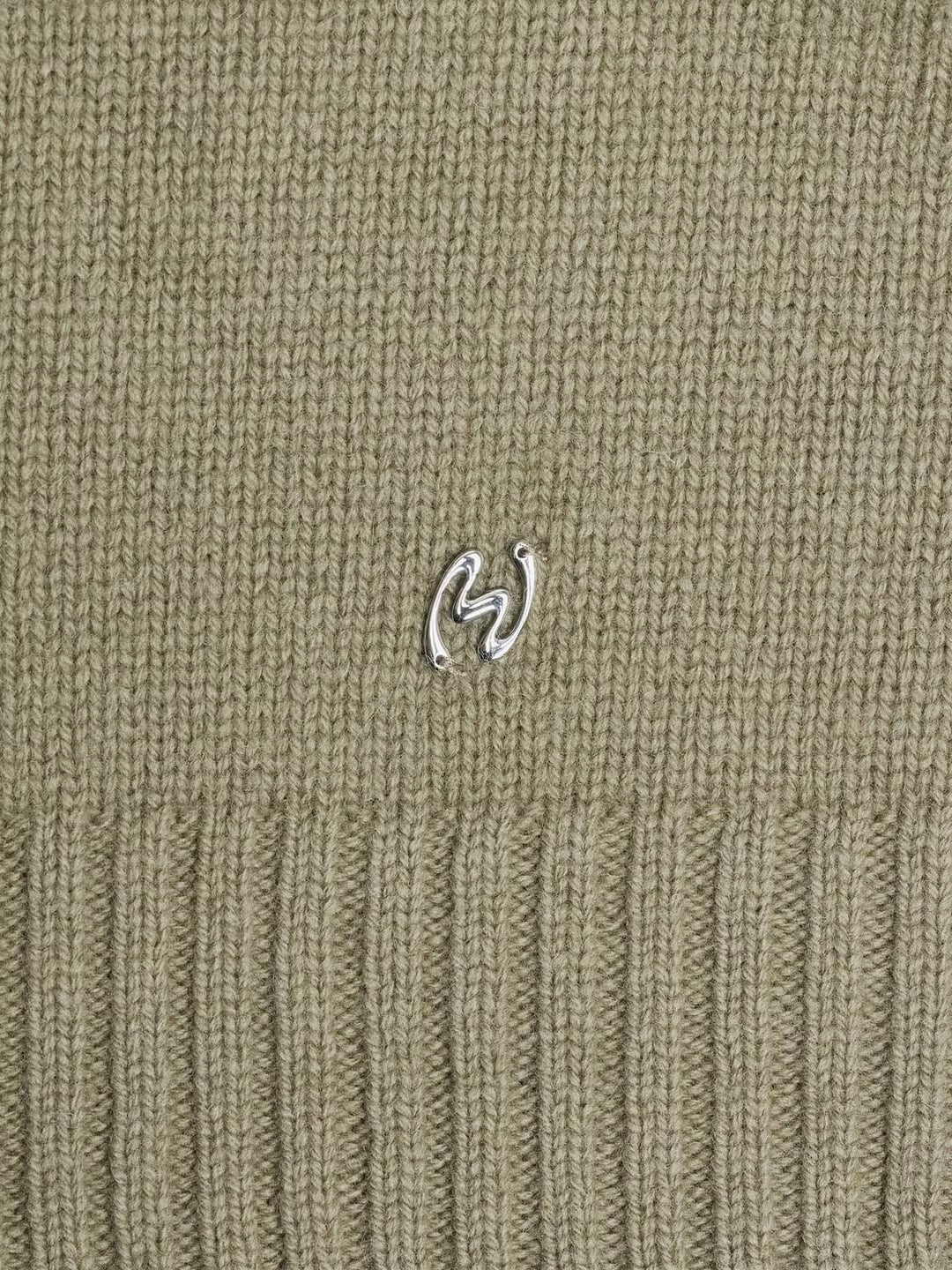 WOOL CREWNECK SWEATER GREEN