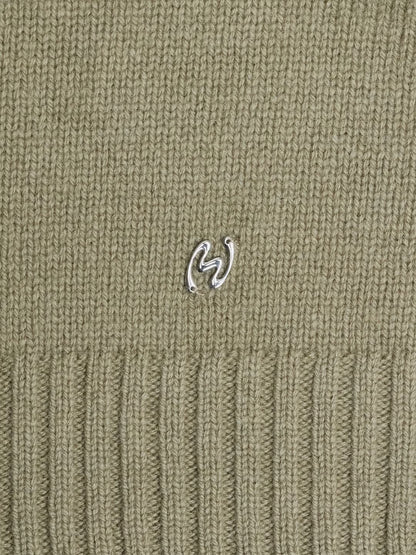 WOOL CREWNECK SWEATER GREEN
