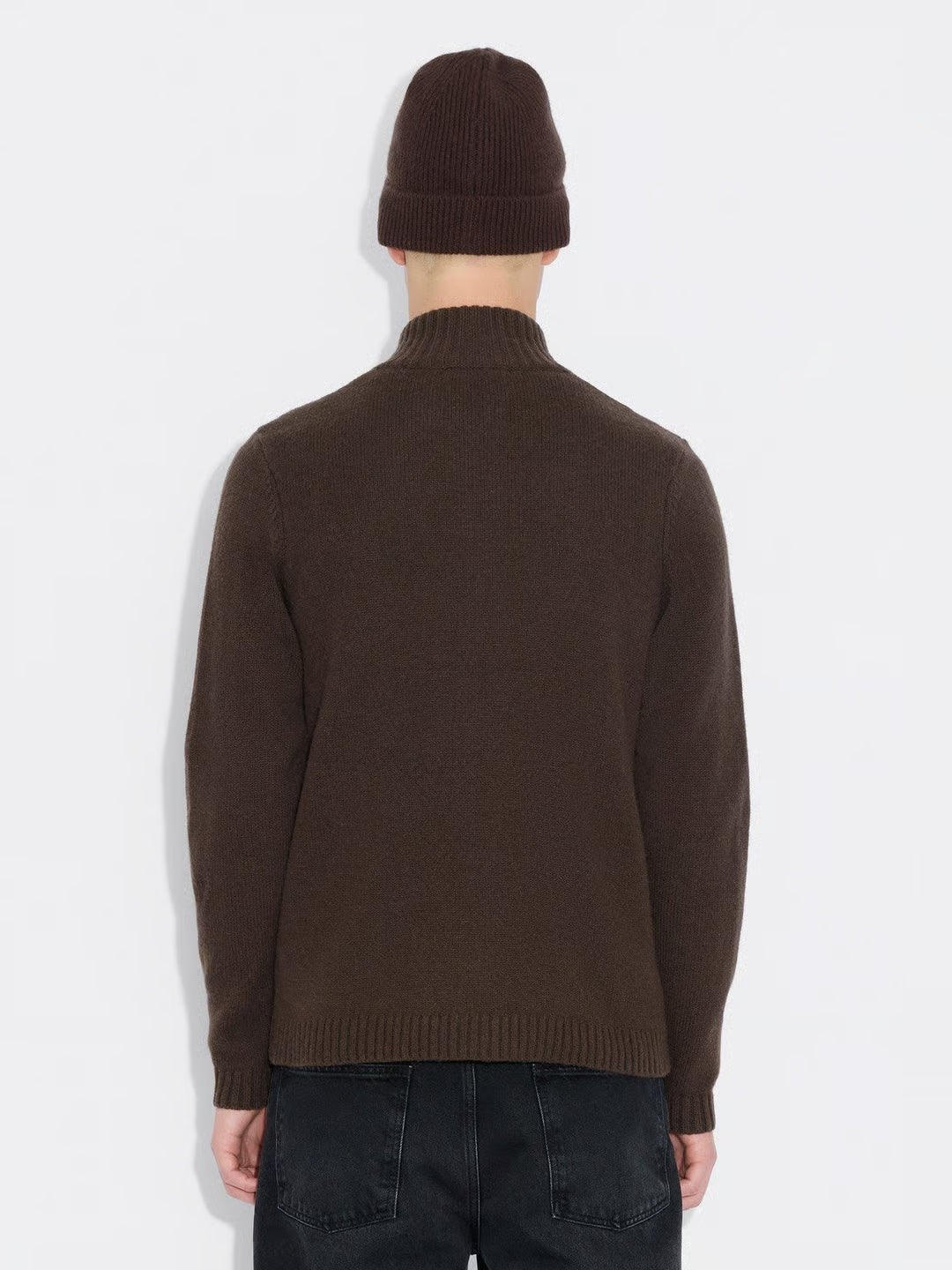 M. WOOL ZIP CARDIGAN