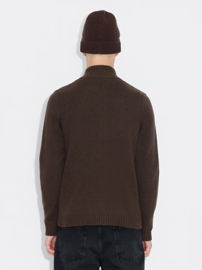 M. WOOL ZIP CARDIGAN
