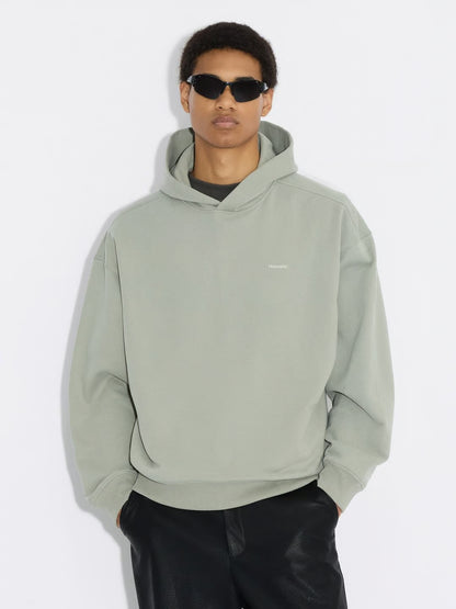 RELAXED LOGO HOODIE - TEAL